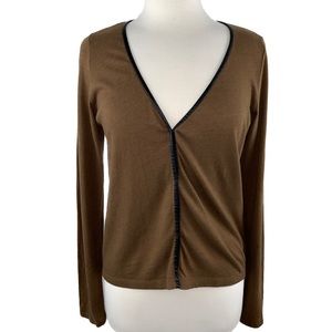 Neiman Marcus Essentials Cotton/Cashmere Cardigan